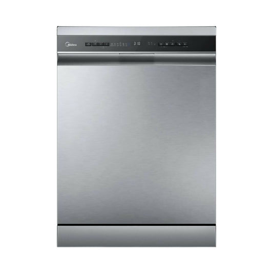Midea 15 Place Freestanding Dishwasher - Stainless Steel, WQP15-W7633D(SS)-LB