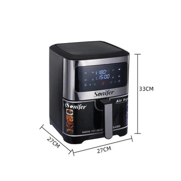 Sonifer, Electric Air Fryer 1500W, 6.5L, LED Touch Control with Viewing Window, SF-1028S