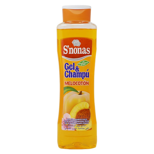 S'Nonas, Shampoo & Shower Gel 750 Ml Peach