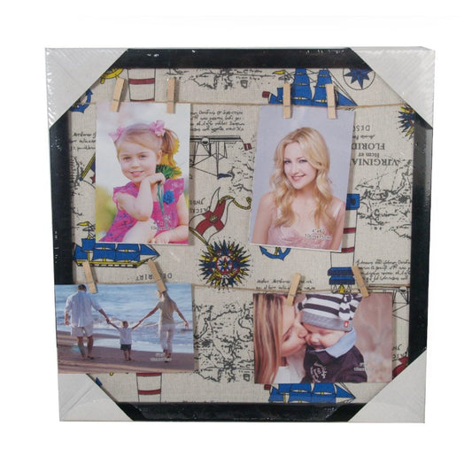OGO, Large Square Photo Frame for clip hanging Photo Decoration 40x40cm Black