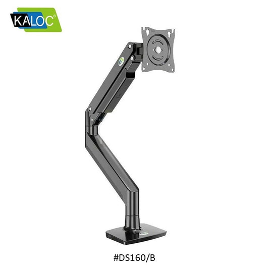 Kaloc, Ds160-B Single Desk Monitor Arm, Adjustable Gas Spring & Support Max 40 Inch