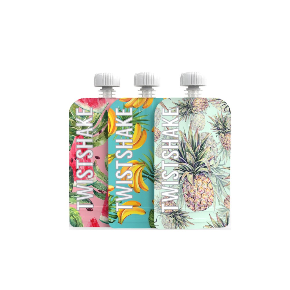 Twistshake, 3X Squeeze Bag 220Ml Fruit, 78615
