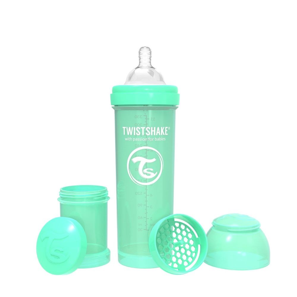 Twistshake, Anti-Colic Pastel Green, Available in Different Sizes