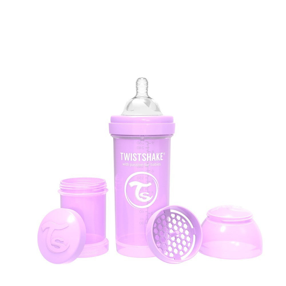 Twistshake, Anti-Colic Pastel Purple, Available in Different Sizes