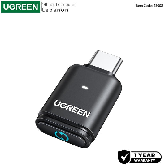Ugreen, Usb-C Bluetooth 5.3 Adapter For Pc / Ps5 / Switch, Wireless Audio Transmitter To Connect Bt Headphone - Bt501 45008