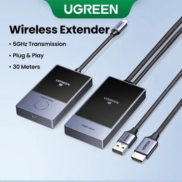 Ugreen, Hdmi 5G Wireless Extender, 30 Meters Range, Hdmi - Transmitter & Receiver, 1080P@60Hz - Cm737 35031