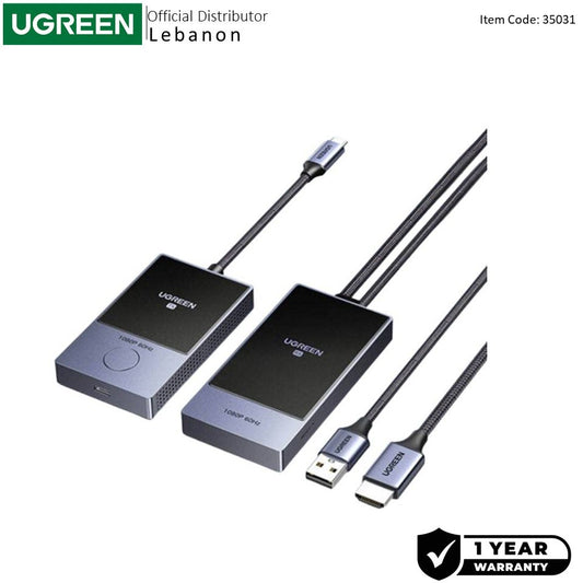 Ugreen, Hdmi 5G Wireless Extender, 30 Meters Range, Hdmi - Transmitter & Receiver, 1080P@60Hz - Cm737 35031