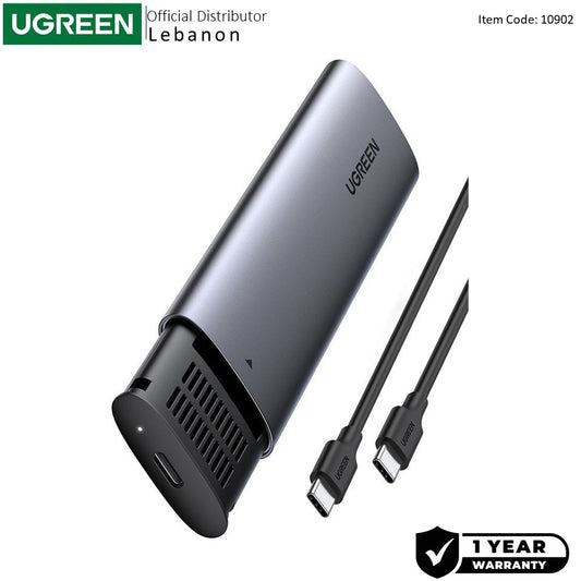 Ugreen, M.2 Nvme Ssd Enclosure ? 10Gbps Usb-C 3.1 Gen 2, Aluminum Case, Up To 2Tb - Cm400 10902