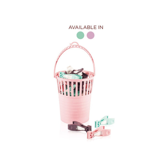 Urve, Clothes Peg In Basket (Available in Blue / Pink), UR-3278