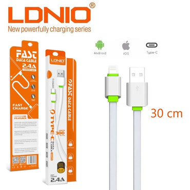 Ldnio, Xs-073, 30 Cm 2.4A Fast Charge Data Cable