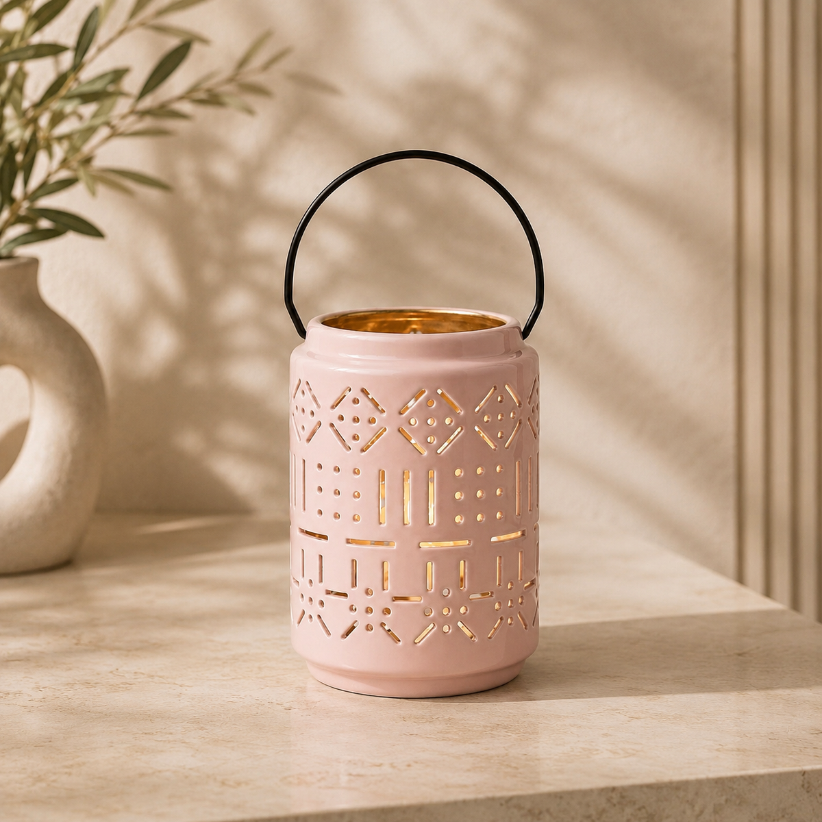 Karaca Home Joyful Lantern Pink 16 cm, 300.22.02.0032
