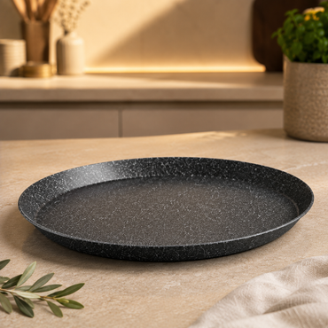 Karaca Kitchen Lover Biogranit Grey Pizza Pan 32 cm, 153.03.08.0377