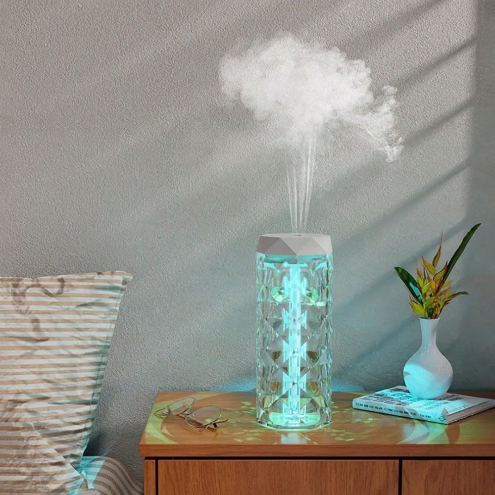 Color Crystall Rgb Light With Humidifier