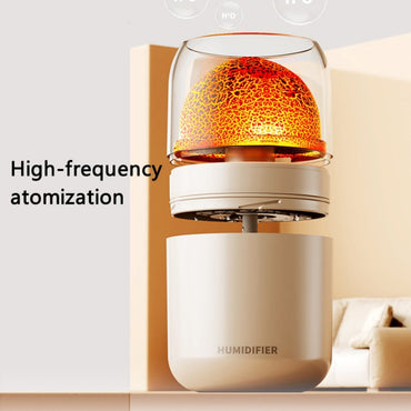 Volcano Humidifier Colorful Ambient Light Oil Diffuser