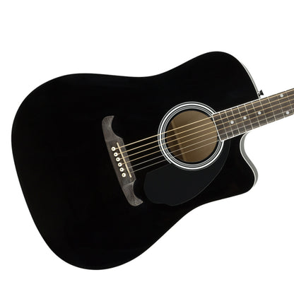 Fender Dreadnought Electro-Acoustic Guitar [Black] [FA-125CE], 097-1113-506