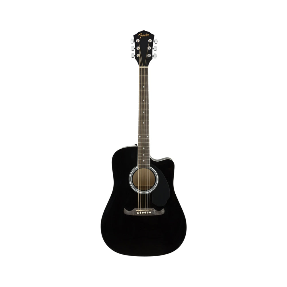 Fender Dreadnought Electro-Acoustic Guitar [Black] [FA-125CE], 097-1113-506