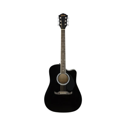 Fender Dreadnought Electro-Acoustic Guitar [Black] [FA-125CE], 097-1113-506