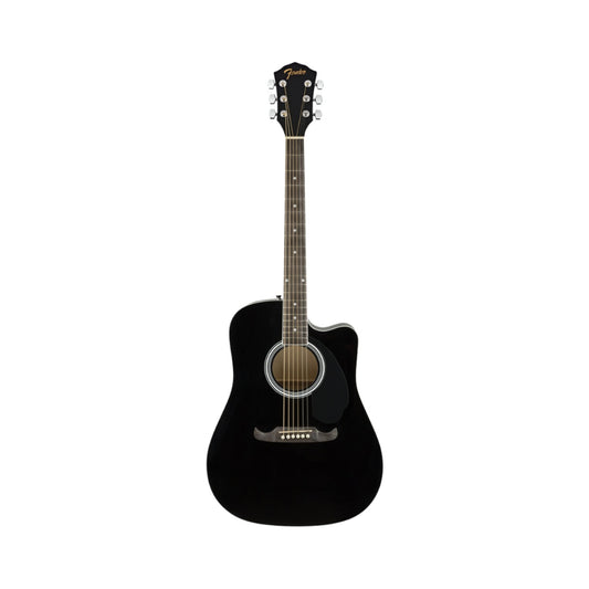 Fender Dreadnought Electro-Acoustic Guitar [Black] [FA-125CE], 097-1113-506