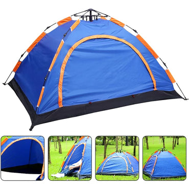 Cool Gift, 3-4 Person Polyester Waterproof Instant Pop-Up Camping Tent