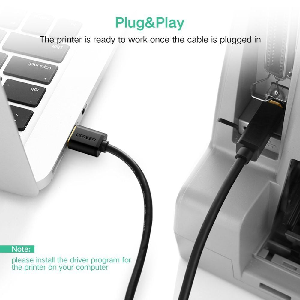 Ugreen, Cable Printer USB 5M Super Speed