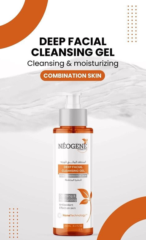 Neogene, Deep Facial Cleansing Gel For Combination Skin 250 Ml