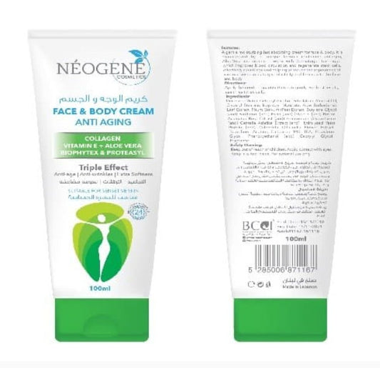 Neogene, Face And Body Anti Aging Cream 100 Ml