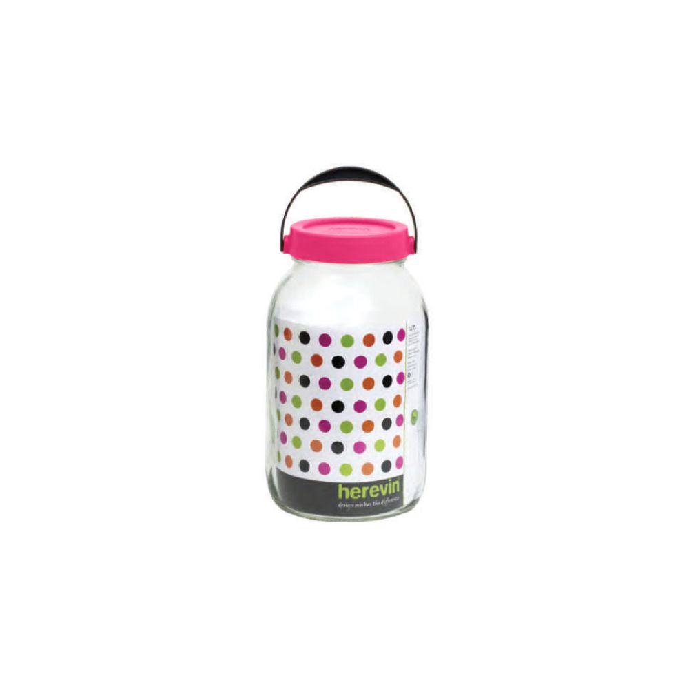 Herevin, Plain Jar 3Lt Pink, 133804-56P
