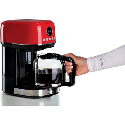 Ariete Moderna Drip Coffee, 900W, LCD Panel, Red, 1396/00
