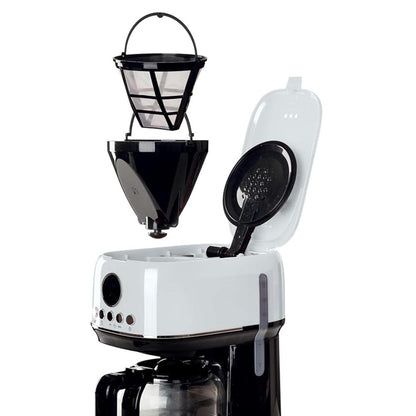 Ariete Moderna Drip Coffee, 900W, LCD Panel, White, 1396/01