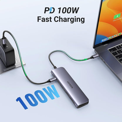 Ugreen, 7-In-1 Usb-C Hub Docking Station Adapter Ugreen Cm195 - 15214