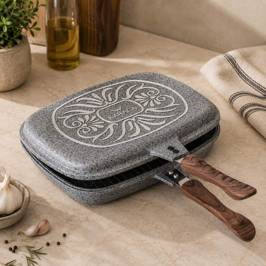 Karaca Granite Double Frying Pan 34 cm, 153.03.07.3382