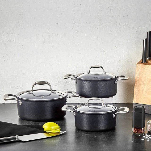 Karaca BioDiamond Pro 6-Piece Non-Stick Induction Cookware Set, 153.03.07.9035