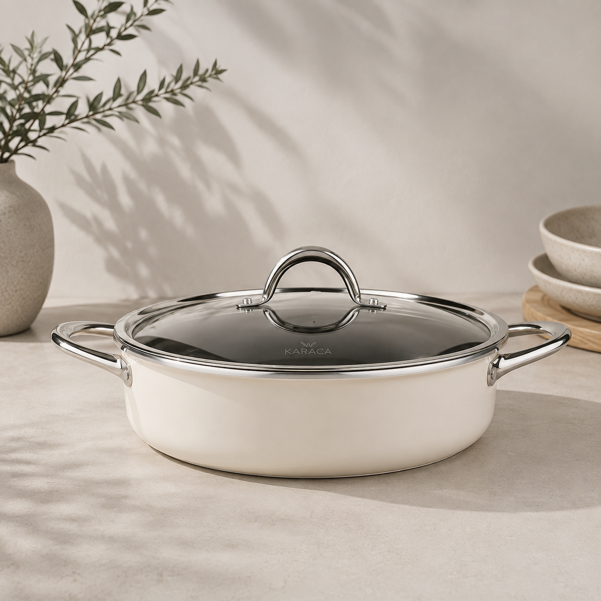 Karaca BioDiamond Basic Granite-Look Cookware Set - 7 Pieces, 153.03.08.1074
