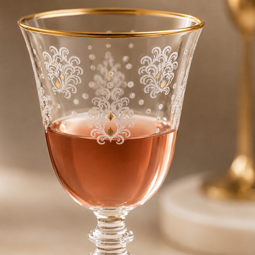 Karaca Derya 6-Piece Gold-Accent Glass Set, 153.09.01.8428