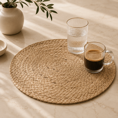 Karaca Ravlen Wicker Placemat 2 Pieces Set 38 cm, 153.19.01.1426