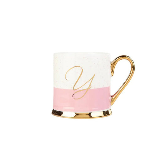 Karaca Porcelain 330ML Mug With Letter Y, 153.03.06.1629