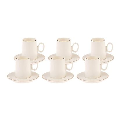 Karaca Snow 6-Piece Coffee Cup Set 80 ml, 153.03.06.2288