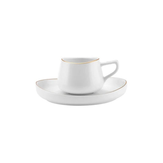 Karaca Streamline Hole Coffee Cup Set of 6, 80ML, 153.03.06.8329