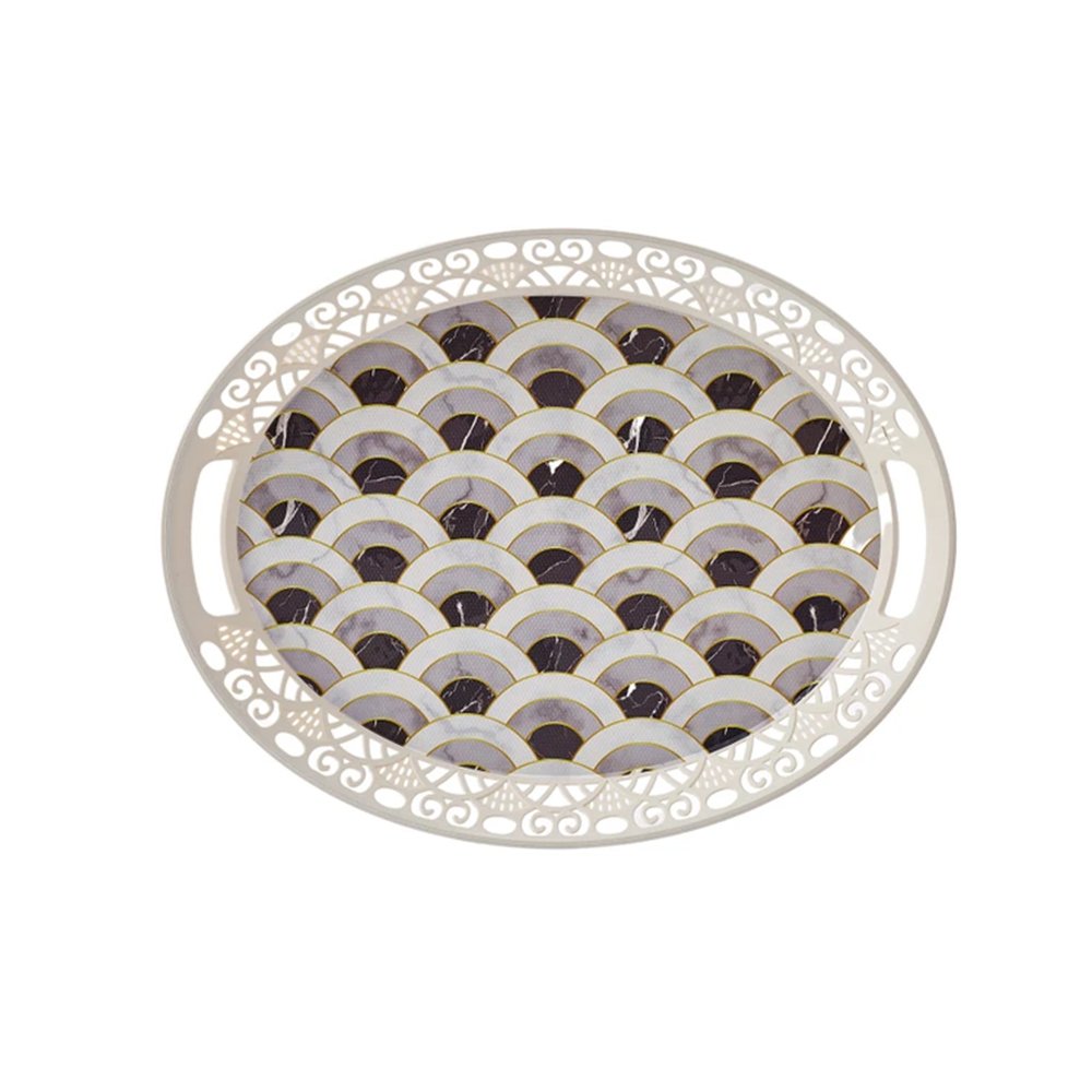 Karaca Della 45cm Oval Tray, 153.03.06.9201