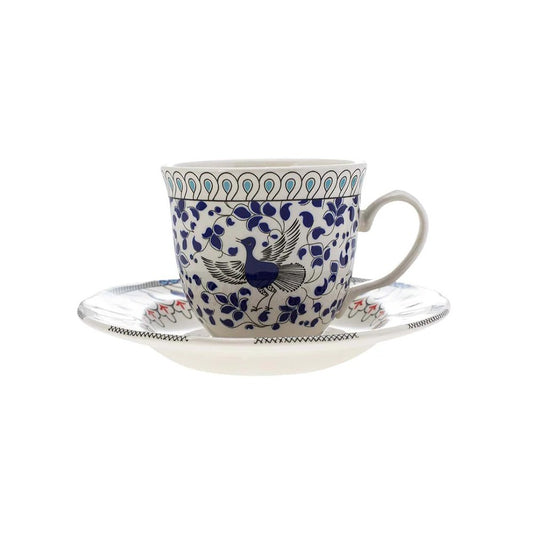 Karaca Mai Seljuk Series Set of 2 Porcelain Tea Cups, 153.03.07.9017