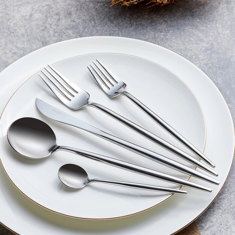 Karaca Jupiter 60Pcs Cutlery Set With Box, Platin, 153.03.08.1914