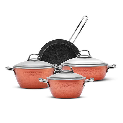 Karaca Biogranite 7-Piece Induction Cookware Set - Copper, 153.03.08.3528