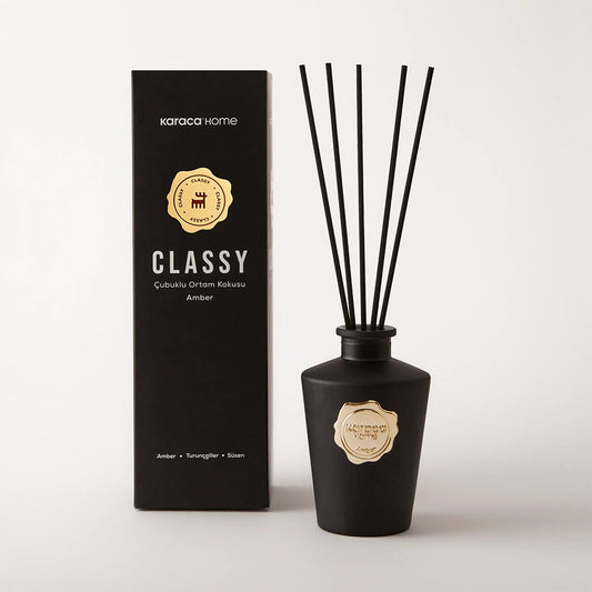 Karaca Home Classy Stick Ambient Glass Fragrance Ambre 200ML - [11x7cm], 153.09.01.7149
