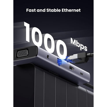 Ugreen, 10-In-1 Usb-C Hub Docking Station Adapter (With Power Delivery) Ugreen Cm498 -15601