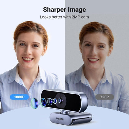 Ugreen, Full Hd 30Fps Webcam With Micro, Auto Light Correction, 85 View Angle, Ugreen Cm678 - 15728