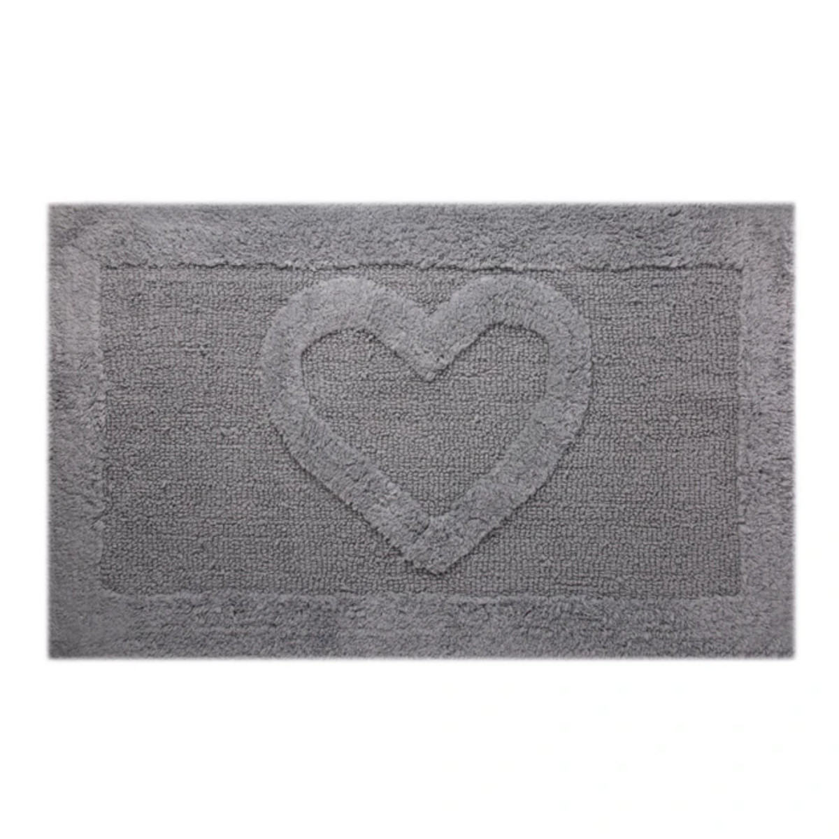 Sarah Anderson Heart Gray Bath Mat