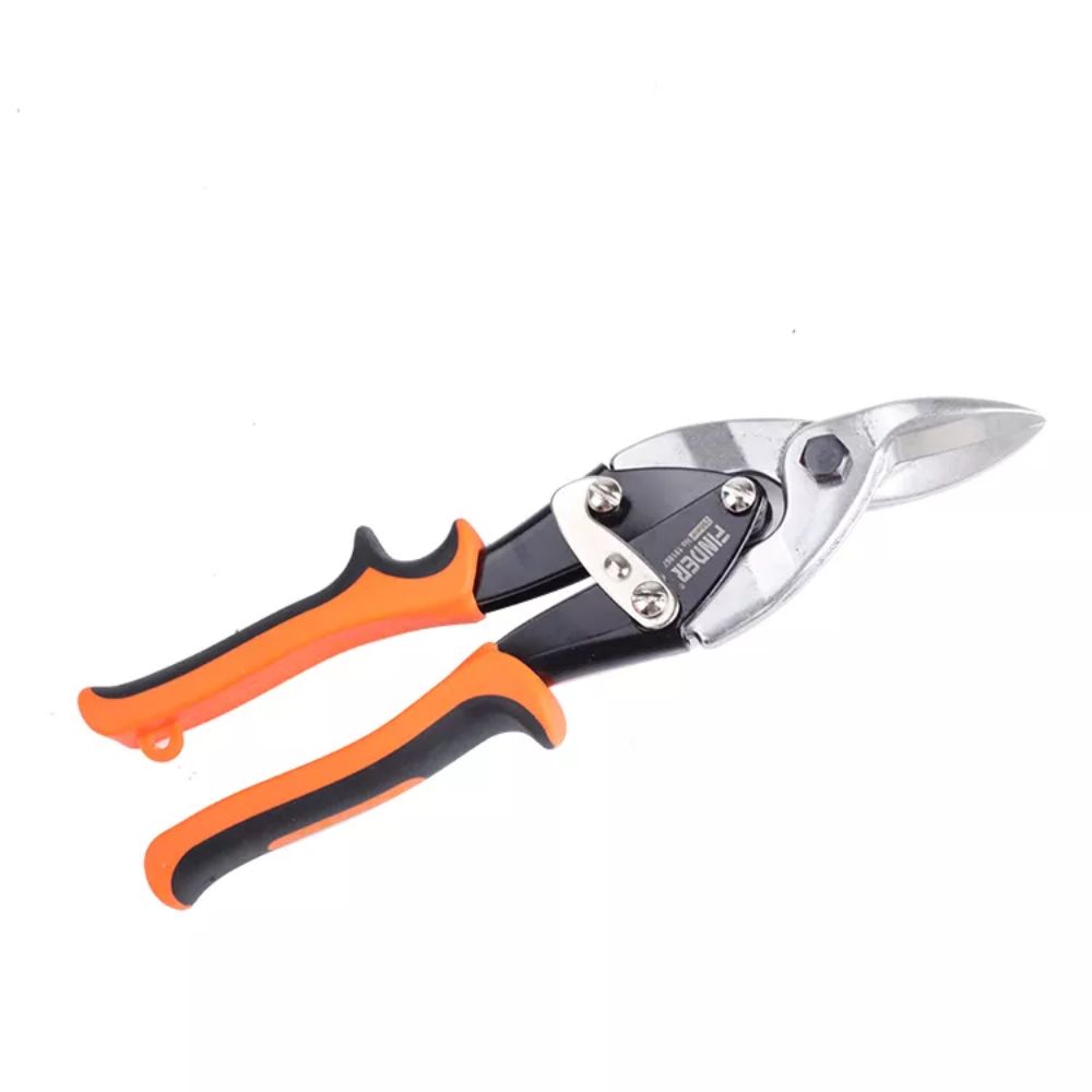 Finder, 10'' Straight Cut Aviation Snips - Left Bent