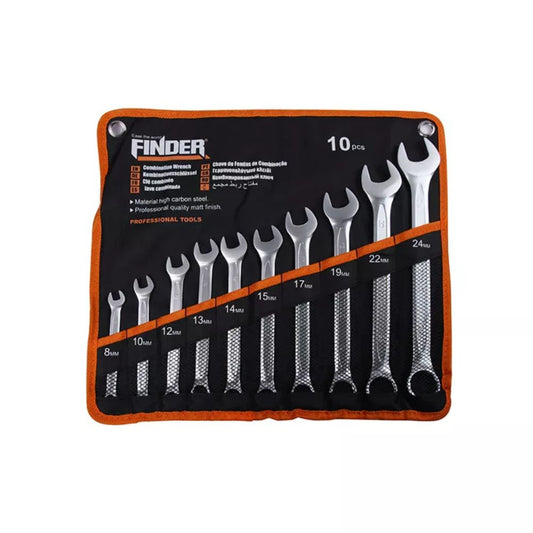 Finder, 10Pcs Combination Spanner Set