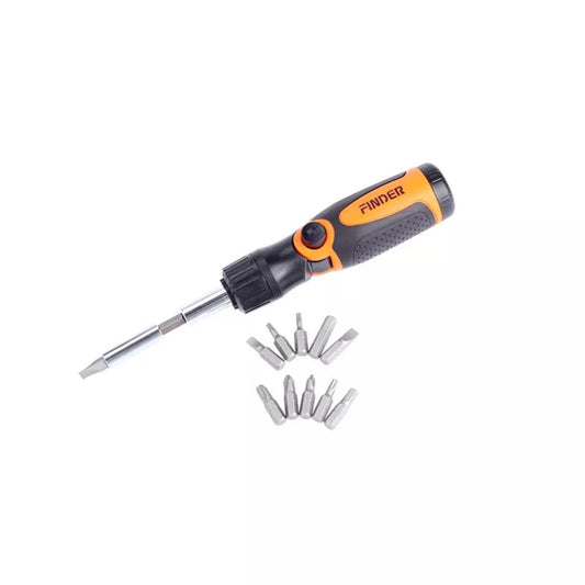 Finder, 14 In 1 Ratchet  Screwdriver And Bits Set