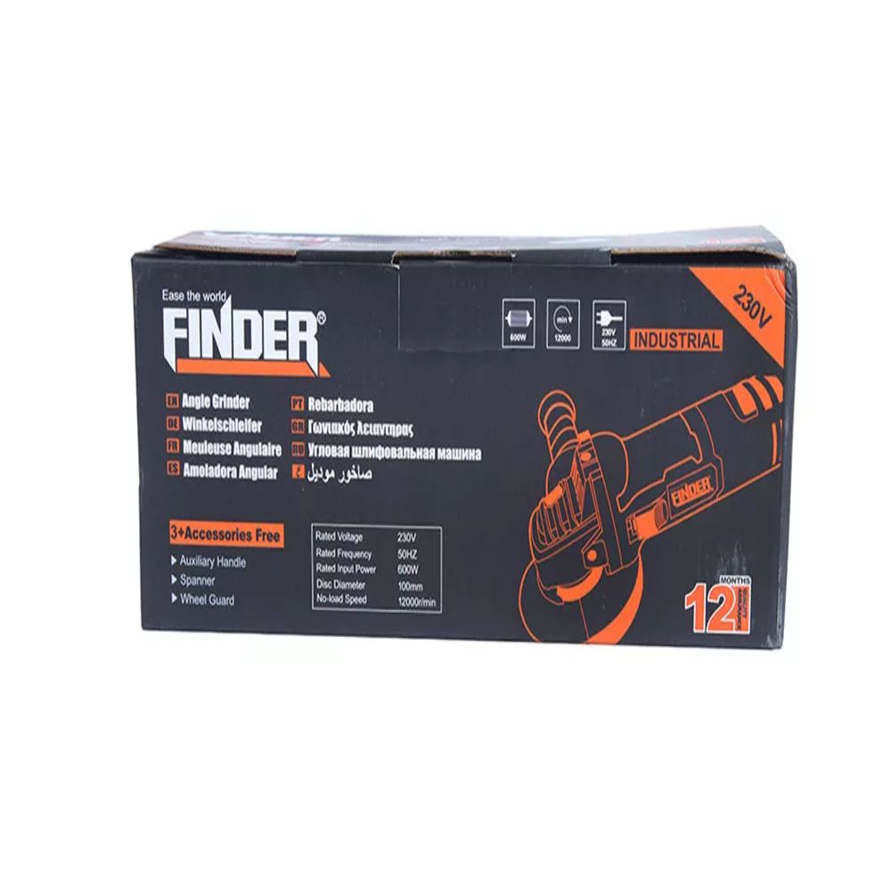 Finder, 950W/100mm Angle Grinder 1100RPM